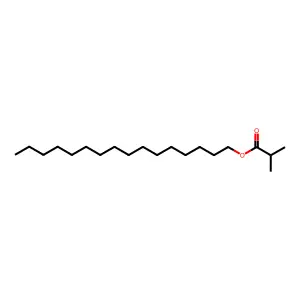 Hexadecyl 2-methylpropanoate structure