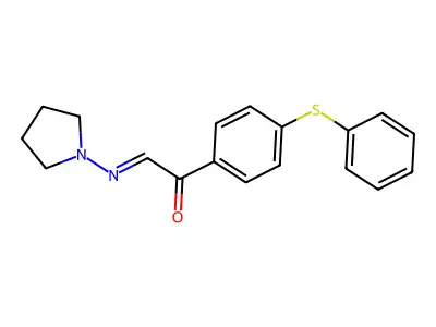 1-(4-Phenylsulfanylphenyl)-2-pyrrolidin-1-yliminoethanone structure