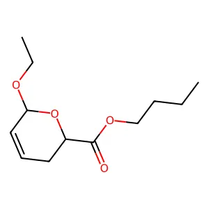 Butyl 6-ethoxy-3,6-dihydro-2H-pyran-2-carboxylate structure