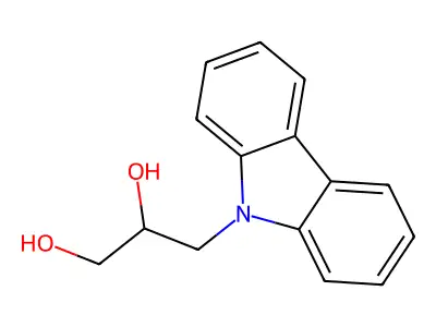 3-Carbazol-9-ylpropane-1,2-diol structure