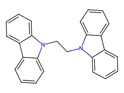 9,9'-(1,2-Ethanediyl)bis[9H-carbazole] structure