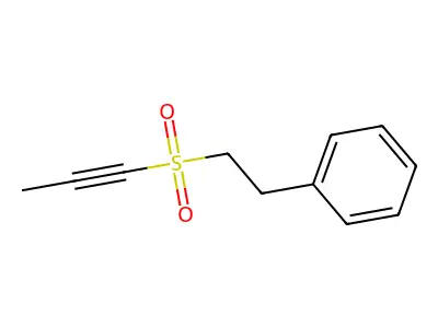 [2-(1-Propynylsulfonyl)ethyl]benzene structure