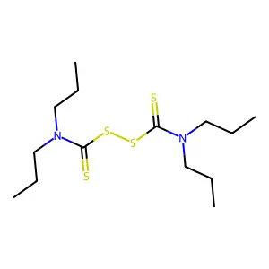 四丙基二硫代秋兰姆二硫化物 structure
