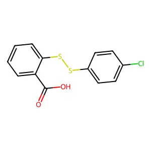 邻((对氯苯基)二硫代)苯甲酸 structure