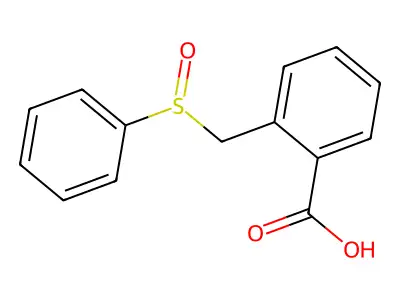 2-[(Phenylsulfinyl)methyl]benzoic acid structure