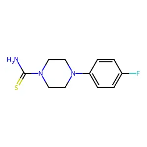 4-(4-Fluorophenyl)piperazine-1-carbothioamide structure