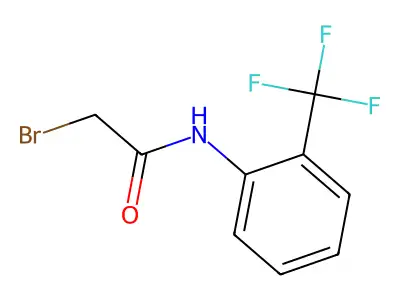 2-bromo-N-[2-(trifluoromethyl)phenyl]acetamide structure