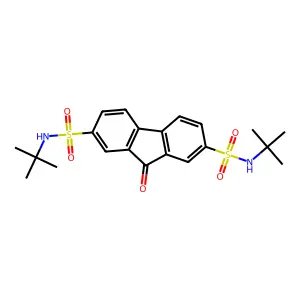 N2,N7-di(tert-butyl)-9-oxo-9H-2,7-fluorenedisulfonamide structure