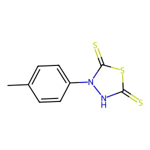 3-(4-methylphenyl)-5-sulfanyl-1,3,4-thiadiazole-2(3H)-thione structure