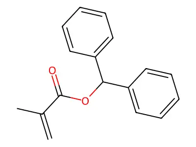 2-Propenoic acid, 2-methyl-, diphenylmethyl ester structure