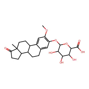2-Methoxyestrone 3-glucuronide structure