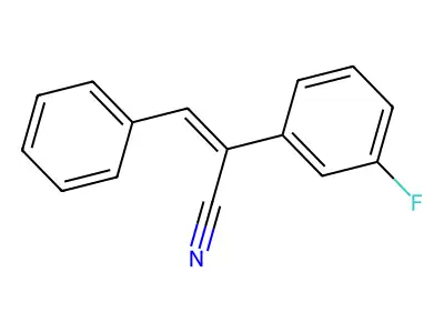 2-(3-Fluorophenyl)-3-phenylprop-2-enenitrile structure