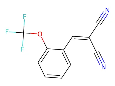 2-[2-(Trifluoromethoxy)benzylidene]malononitrile structure