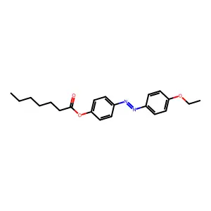 Heptanoic acid, 4-[2-(4-ethoxyphenyl)diazenyl]phenyl ester structure