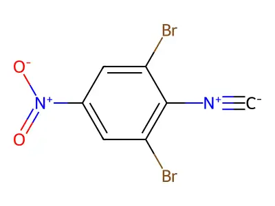 2,6-Dibromo-4-nitrophenylisocyanide structure