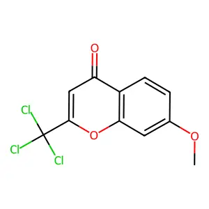 7-methoxy-2-(trichloromethyl)-4H-chromen-4-one structure