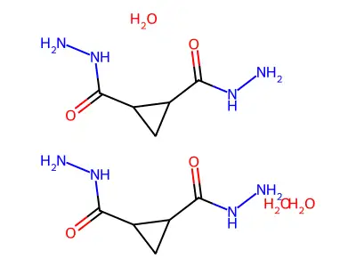 (1S,2S)-cyclopropane-1,2-dicarbohydrazide Trihydrate structure