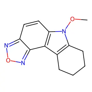 6-methoxy-7,8,9,10-tetrahydro-6H-[1,2,5]oxadiazolo[3,4-c]carbazole structure