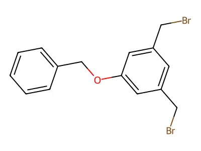 Benzene, 1,3-bis(bromomethyl)-5-(phenylmethoxy)- structure