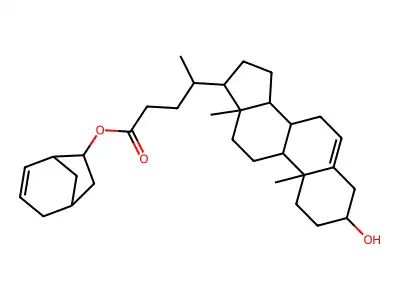 Bicyclo[3.2.1]oct-3-en-6-yl 3-hydroxychol-5-en-24-oate structure
