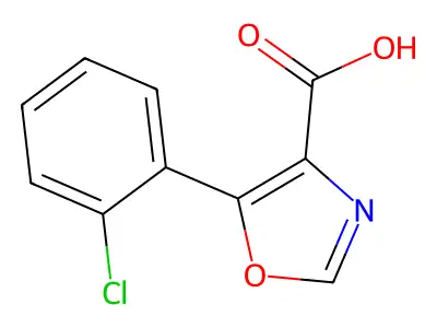 5-(2-Chlorophenyl)-1,3-oxazole-4-carboxylic acid structure
