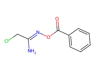 [(Z)-(1-amino-2-chloro-ethylidene)amino] benzoate structure