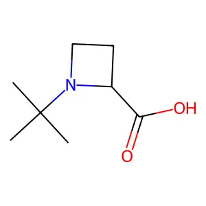 (2S)-1-tert-butylazetidine-2-carboxylic acid structure