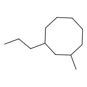 Cyclooctane, 1-methyl-3-propyl- structure