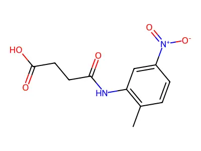 4-(2-Methyl-5-nitroanilino)-4-oxobutanoic acid structure