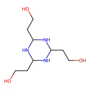 2,2',2''-(1,3,5-Triazinane-2,4,6-triyl)tris(ethan-1-ol) structure