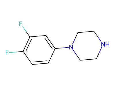1-(3,4-Difluorophenyl)piperazine structure
