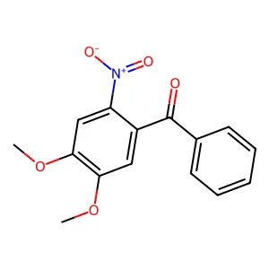 (4,5-Dimethoxy-2-nitrophenyl)(phenyl)methanone structure