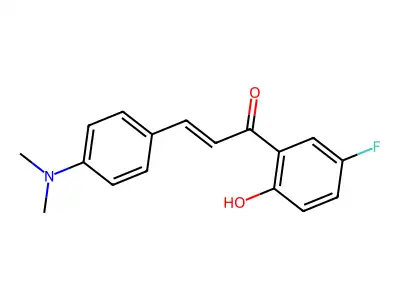 3-[4-(Dimethylamino)phenyl]-1-(5-fluoro-2-hydroxyphenyl)prop-2-en-1-one structure