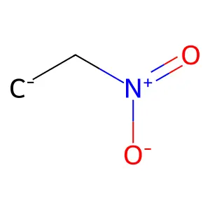 Ethane, nitro-, ion(1-) structure