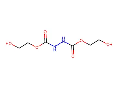 Bis(2-hydroxyethyl) hydrazine-1,2-dicarboxylate structure