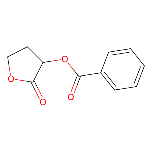 (2-Oxooxolan-3-yl) benzoate structure