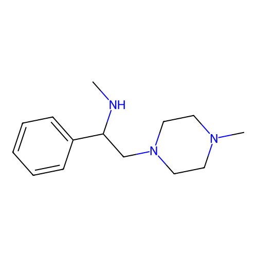 [2-(4-Methylpiperazinyl)-1-phenylethyl]methylamine structure