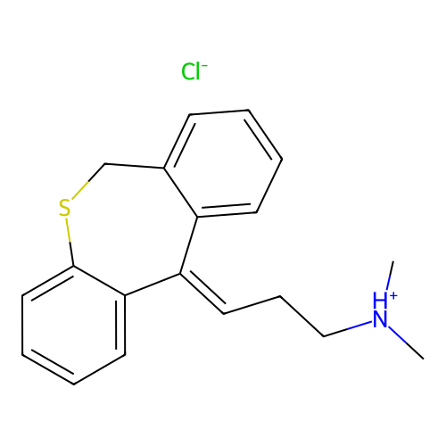 trans-Prothiadene hydrochloride structure