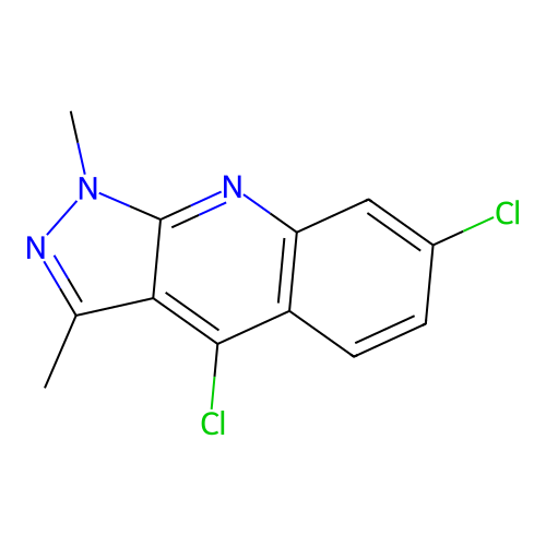 4,7-Dichloro-1,3-dimethyl-1H-pyrazolo[3,4-b]quinoline structure