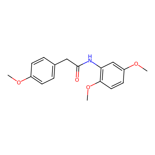 N-(2,5-dimethoxyphenyl)-2-(4-methoxyphenyl)acetamide structure