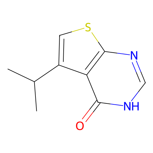 4-Hydroxy-5-isopropylthieno[2,3-d]pyrimidine structure
