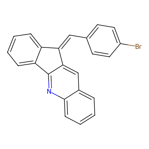 10-[(4-Bromophenyl)methylene]indeno[3,2-b]quinoline structure