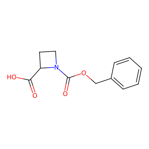 1-Benzyloxycarbonylazetidine-2-carboxylic acid structure