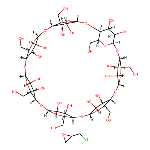 Epichlorohydrin beta-cyclodextrin structure