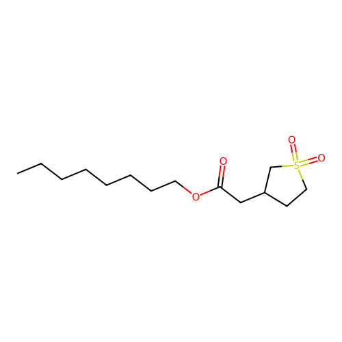 Octyl 2-(1,1-dioxothiolan-3-yl)acetate structure