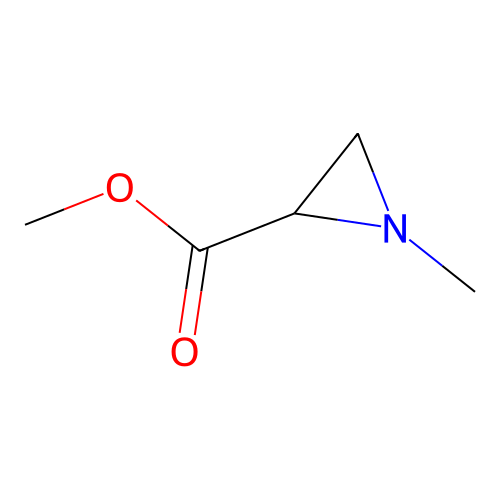 1-Methyl-2-carbomethoxyaziridine structure