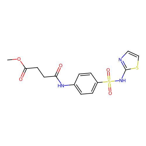 Methyl 4-oxo-4-{[4-(1,3-thiazol-2-ylsulfamoyl)phenyl]amino}butanoate structure