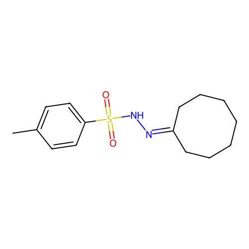 Cyclooctanone tosyl hydrazone structure