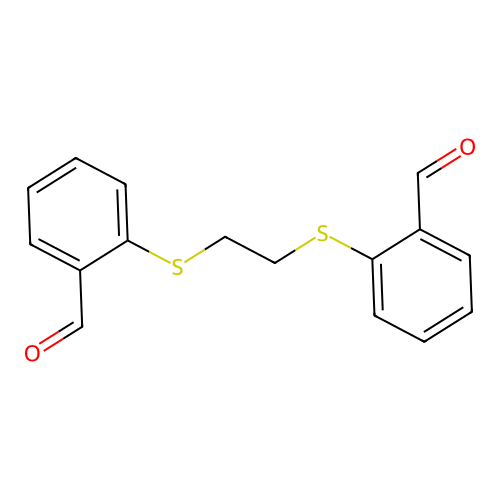 2-({2-[(2-Formylphenyl)sulfanyl]ethyl}sulfanyl)benzaldehyde structure
