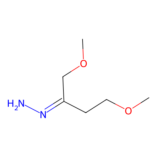 2-Butanone,4-dimethoxy-, hydrazone structure